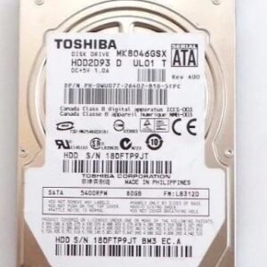 Toshiba WU077 80GB 5.4K SATA 2.5" Hard Drive