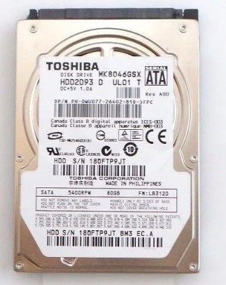 Toshiba WU077 80GB 5.4K SATA 2.5" Hard Drive
