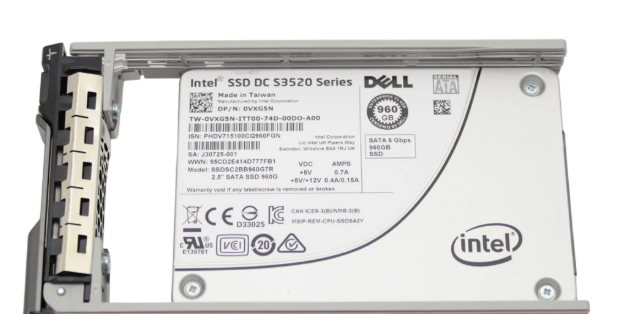 Dell VXG5N 960GB SSD SATA 2.5 6G RI S3520 SSDSC2BB960G7R