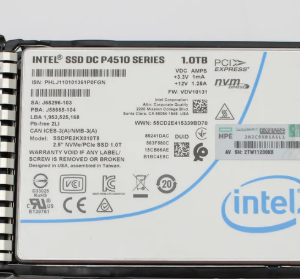 HP P21976-001 1TB 2.5" Nvme Pcie SSD P4510