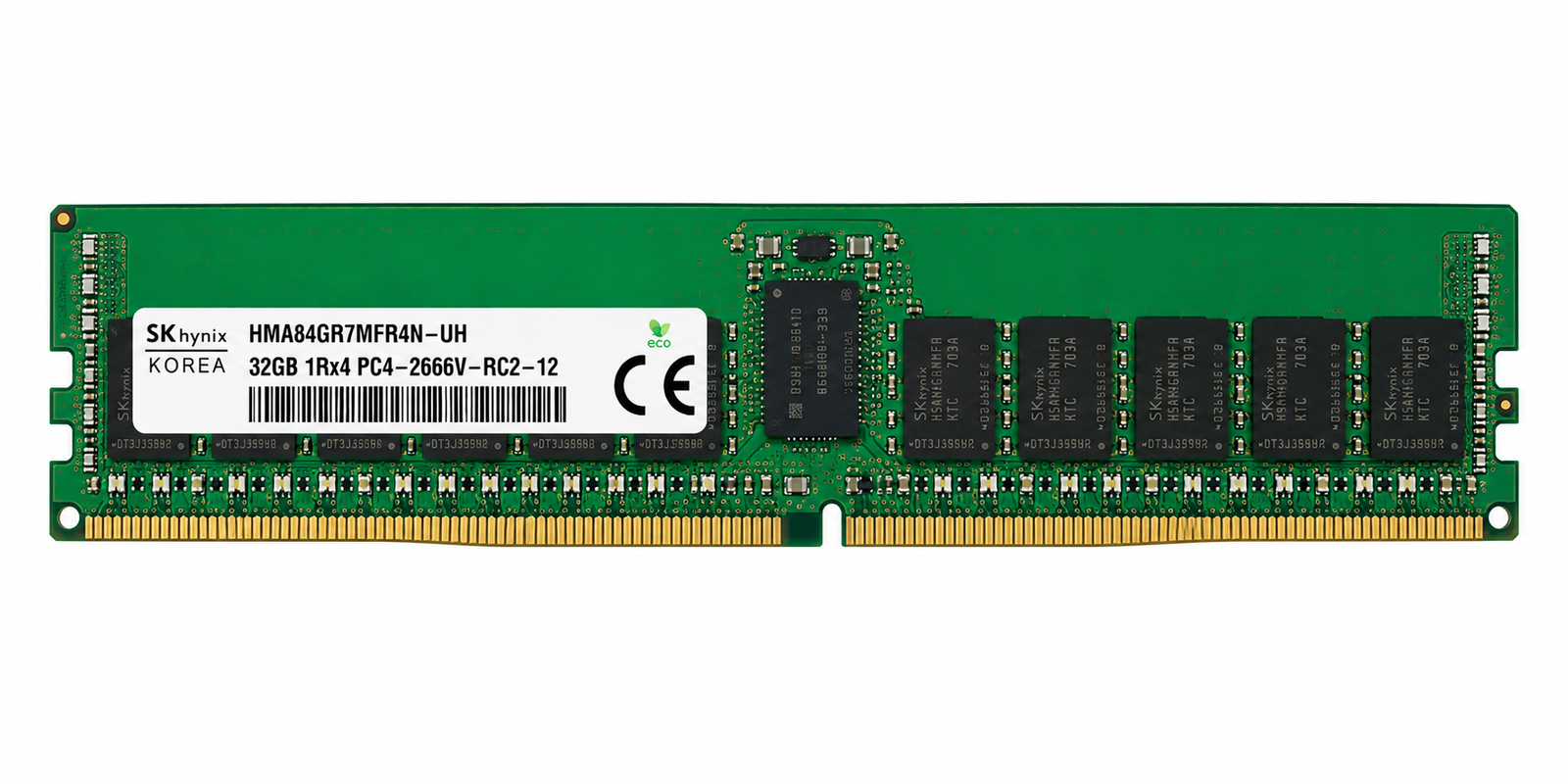 SK Hynix 32GB DDR4-2400T 2Rx4 ECC RDIMM Server RAM 288-Pin
