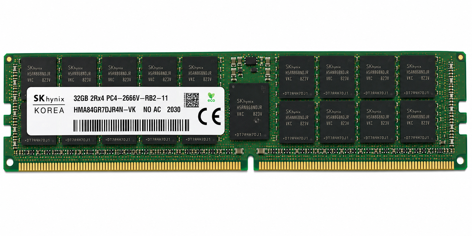 SK Hynix 32GB 2RX4 DDR4-2666V PC4-21300 ECC RDIMM Server Memory