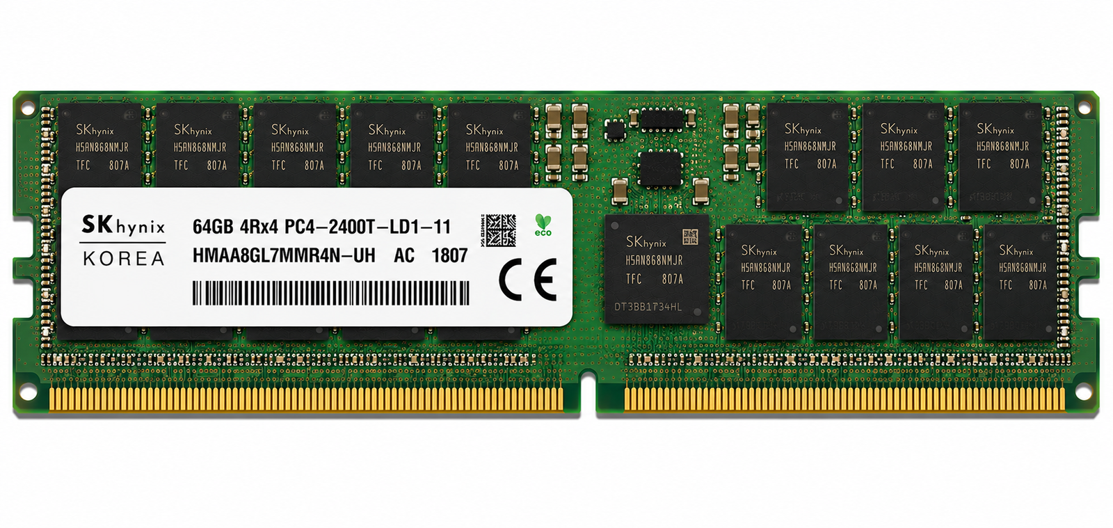 SK Hynix 64GB DDR4 4DRx4 PC4-2400T LRDIMM Server RAM Memory