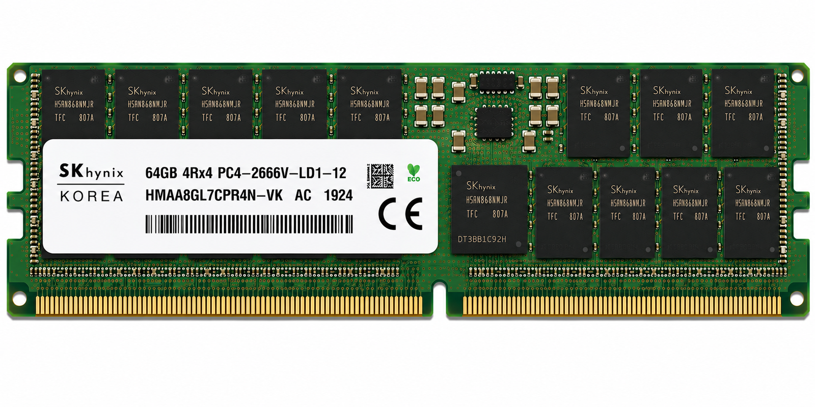 SK Hynix 64GB (1X64GB) 4DRX4 PC4-2666V MEMORY