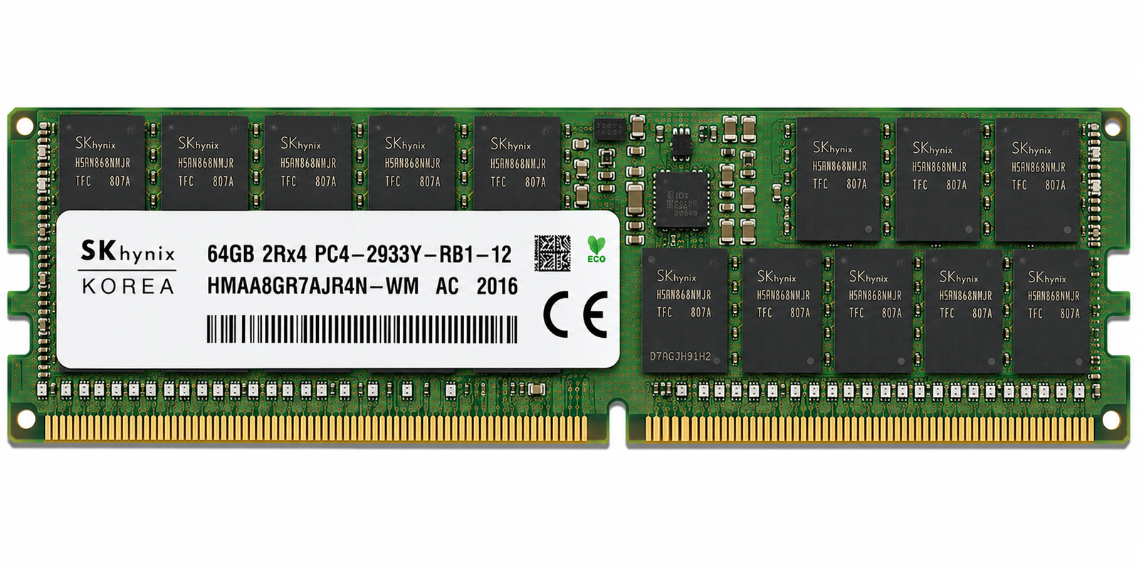 SK Hynix 64GB PC4 DDR4 2933Y- 2Rx4 ECC SERVER Memory RAM