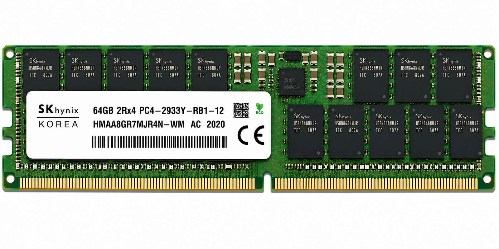 SK Hynix 64GB 2Rx4 PC4-2933Y RDIMM