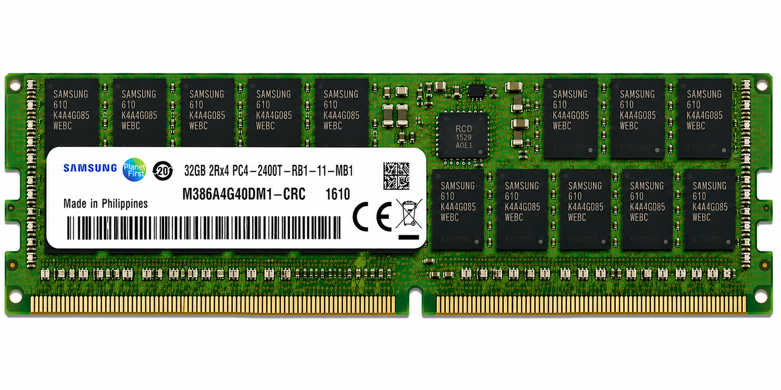 Samsung 32gb PC4-2400T 4DRx4 DDR4 ECC LRDIMM Server Memory
