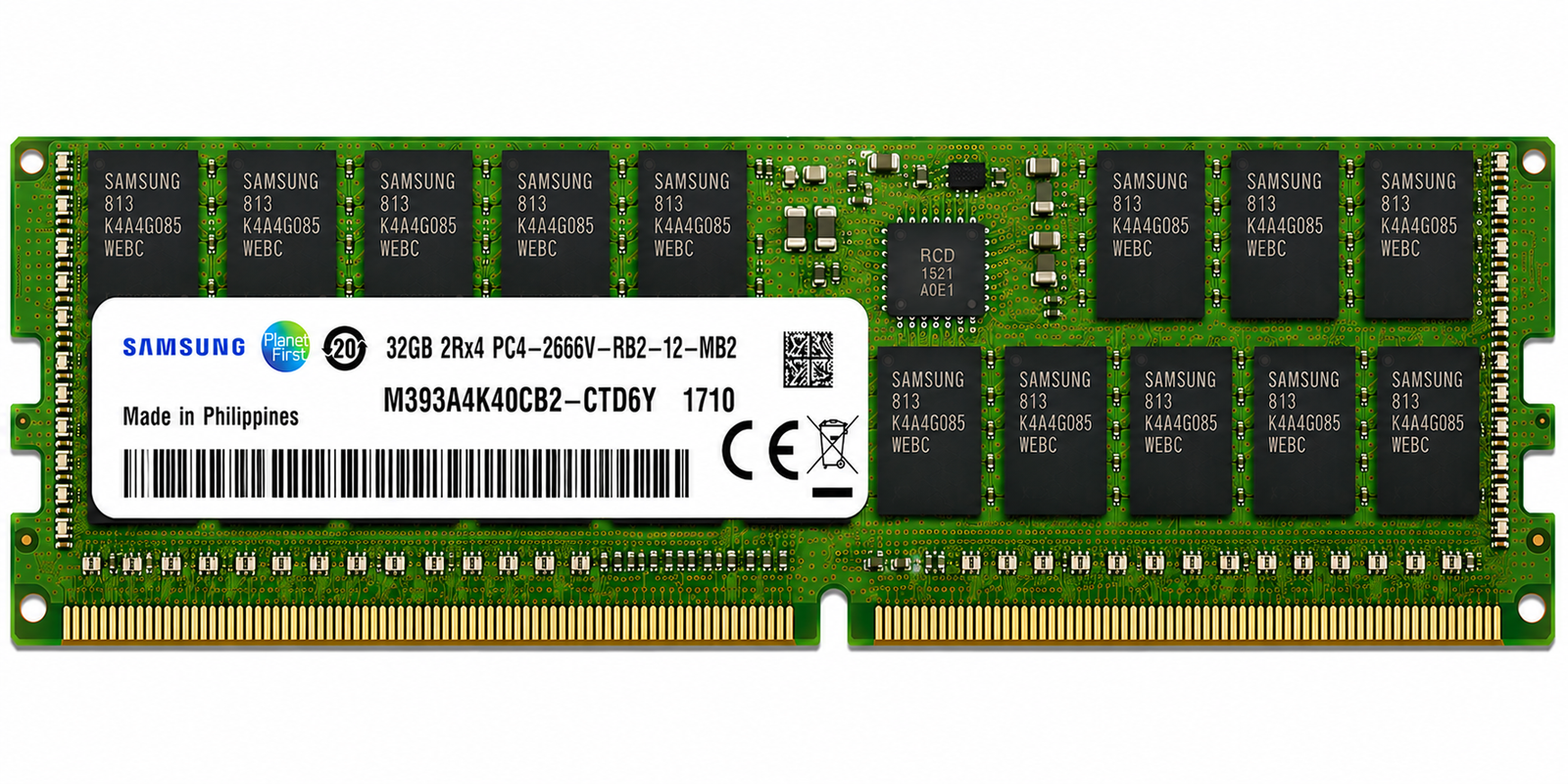Samsung 32GB 2Rx4 DDR4 PC4-2666V GEN 10 ECC