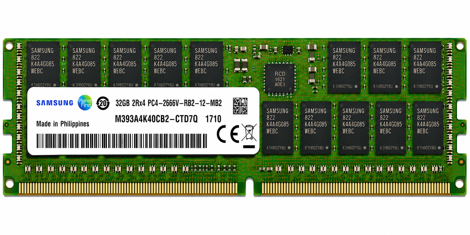 SAMSUNG 32GB DDR4 Server Memory 2Rx4 2666V