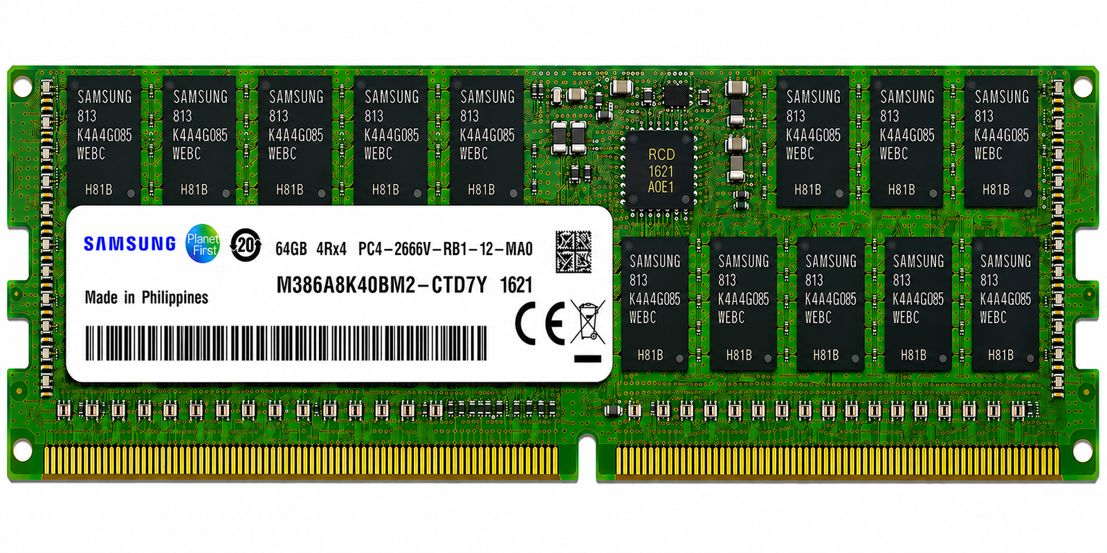 SAMSUNG 64GB (1X64GB) DDR4 2666MHz PC4-2666V