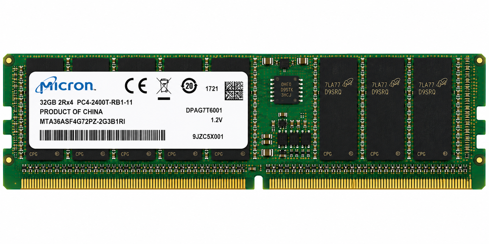 Micron 32GB 2RX4 DDR4 2400T ECC RAM
