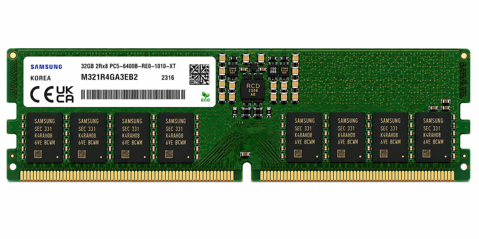 Samsung M321R4GA3EB2 32GB DDR5-6400 ECC RDIMM Server Memory