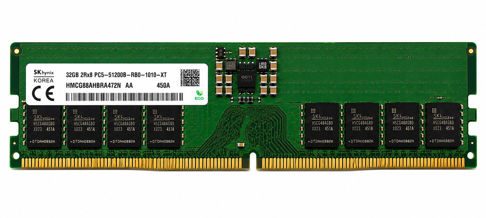 SK hynix HMCG88AHBRA472N 32GB DDR5-6400 ECC RDIMM Server Memory