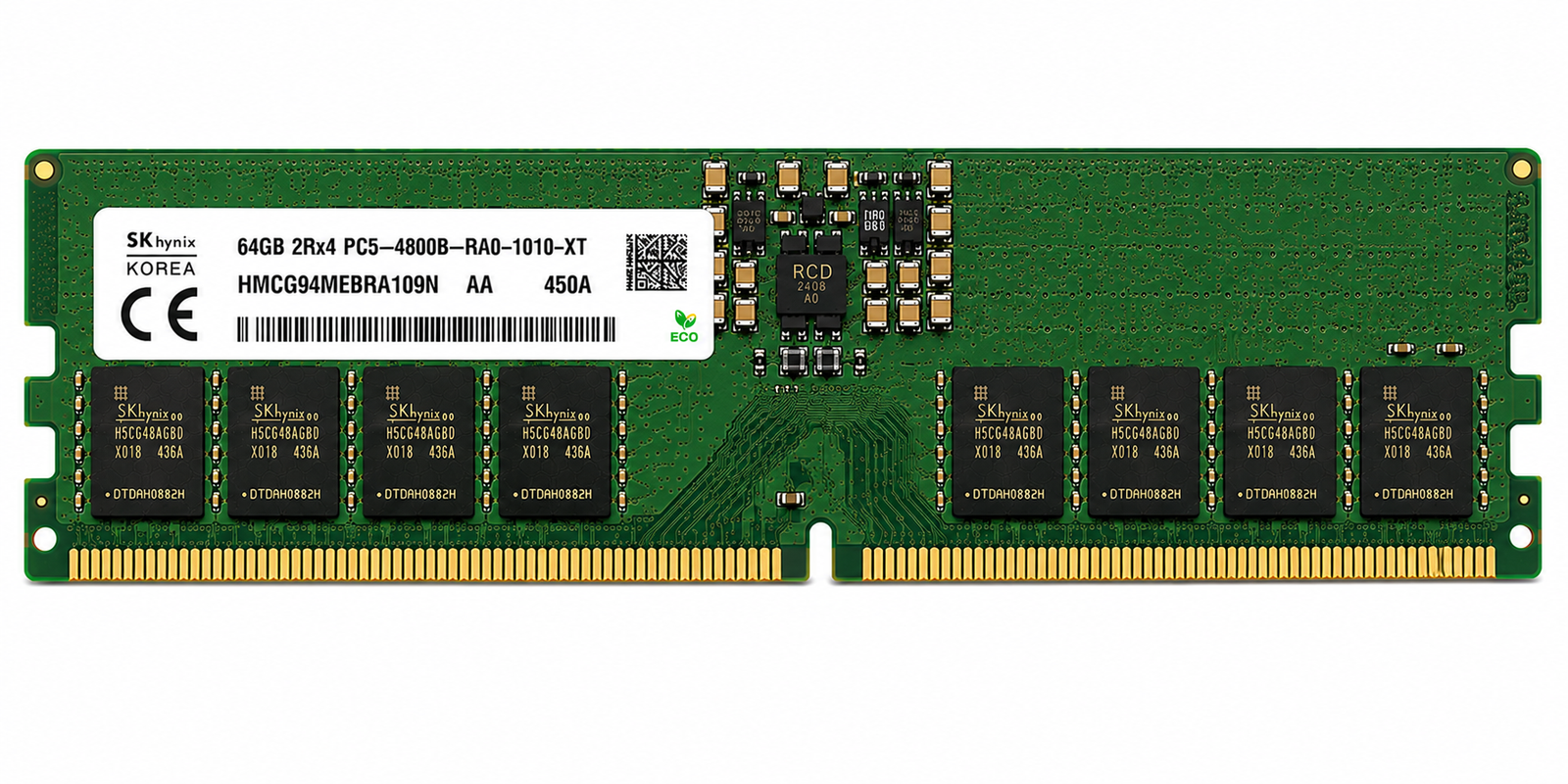 SK hynix HMCG94MEBRA109N 64GB DDR5-4800 ECC RDIMM Server Memory