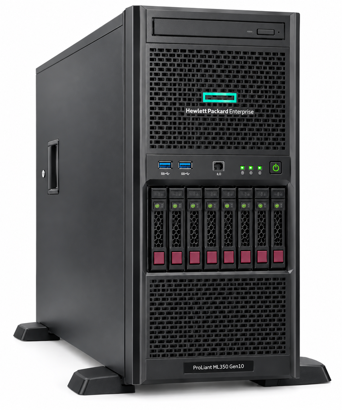 HPE ProLiant ML350 Gen10 4110 1P 16GB-R E208i-a 8SFF 800W RPS Tower Server – P04674-425